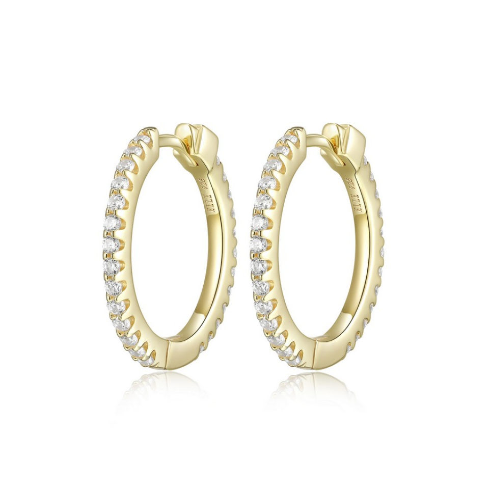 Boucles d'oreilles pour femme en argent 925, cubics zirconium - 32LCMD0027 - ELLE