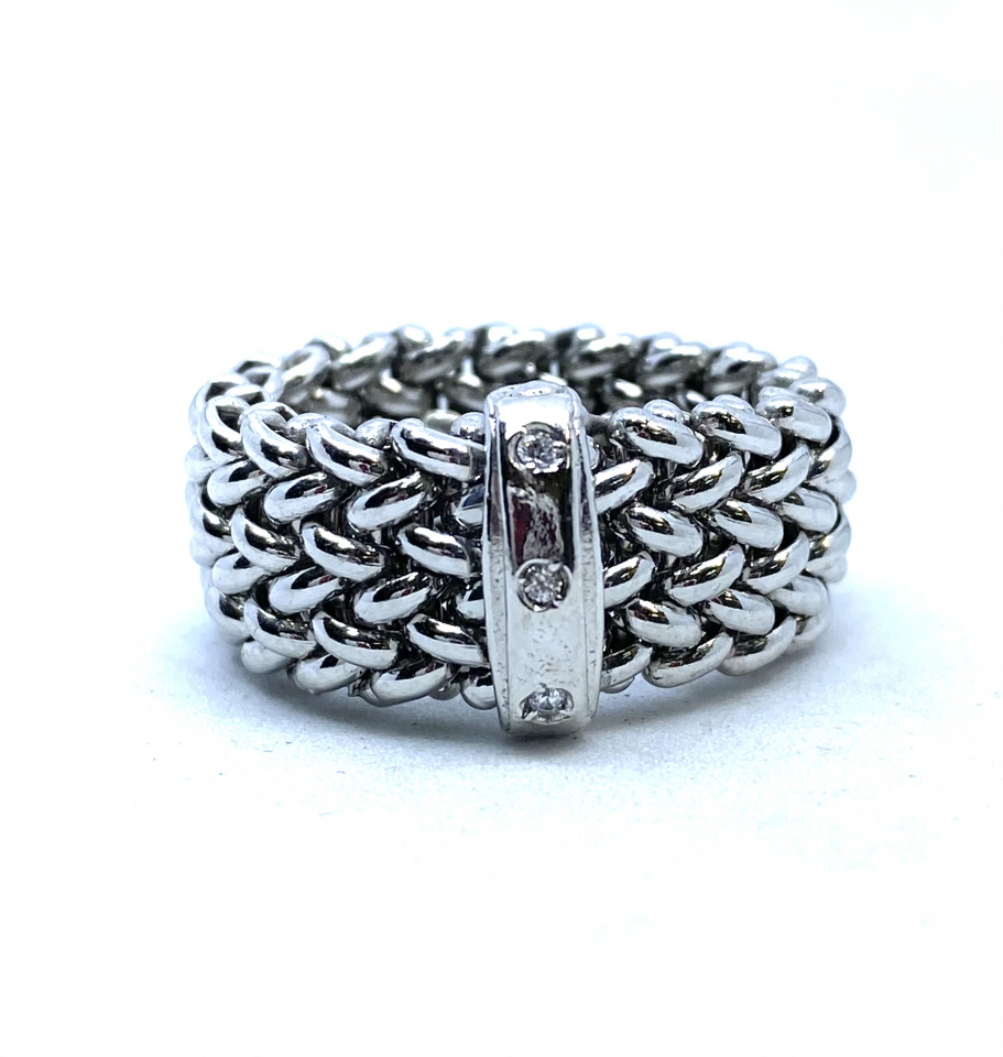 Bague pour femme en argent 925, zircons - BG0218W - Miss Mimi