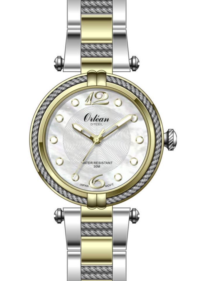 Montre pour femme en stainless, 3ATM - ME3556 - Orléan