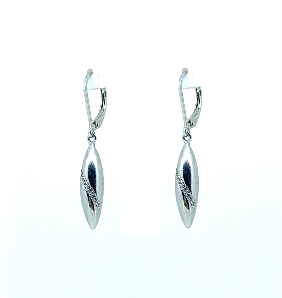 Boucles d'oreilles pour femme en argent 925, cubic zirconium - BO427 - Divers