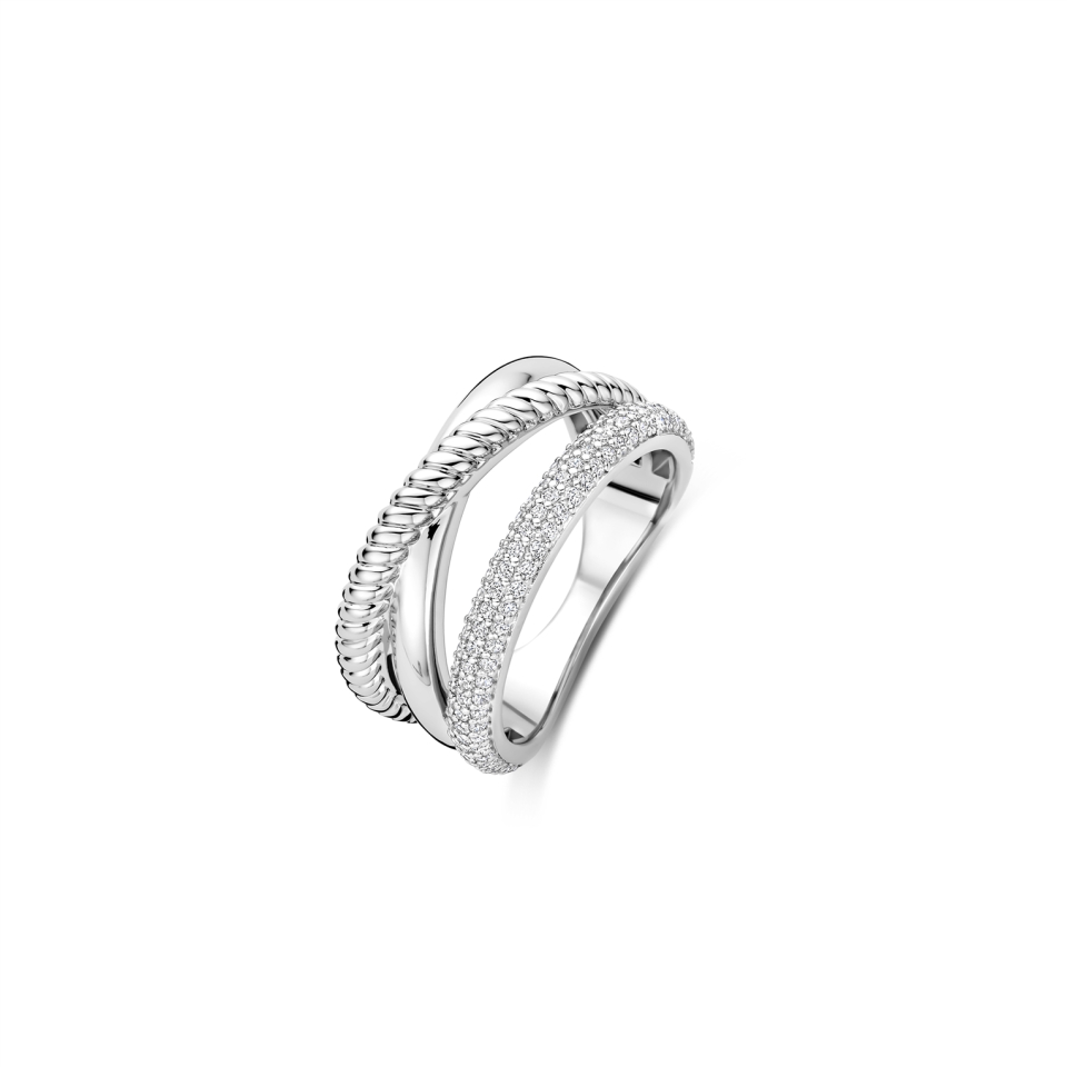 Bague pour femme en argent 925, cubic zirconium - 12422ZI/56 - Ti Sento Milano