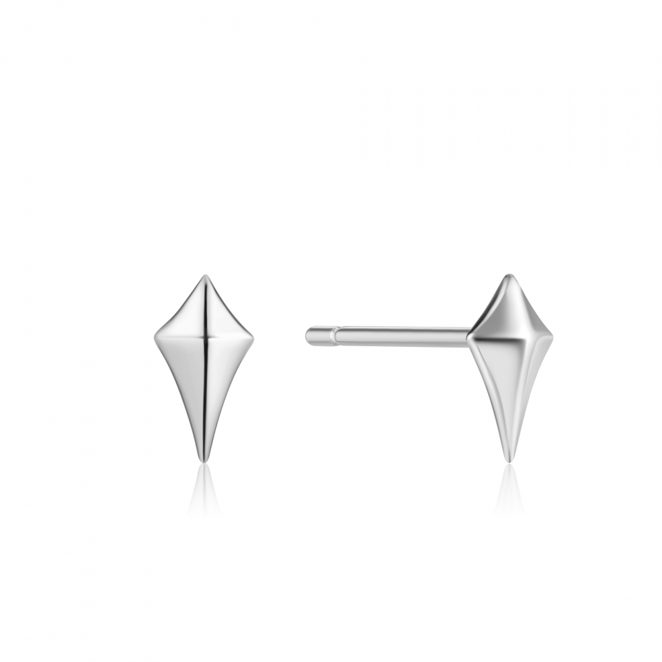 Boucles d'oreilles argent 925, croix unie - E023-23H - Ania Haie