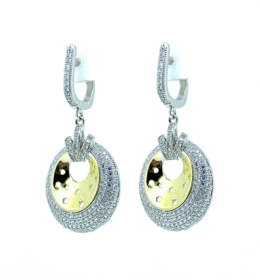 Boucles d'oreilles pour femme en argent 925, cubic zirconium - BO444 - Divers