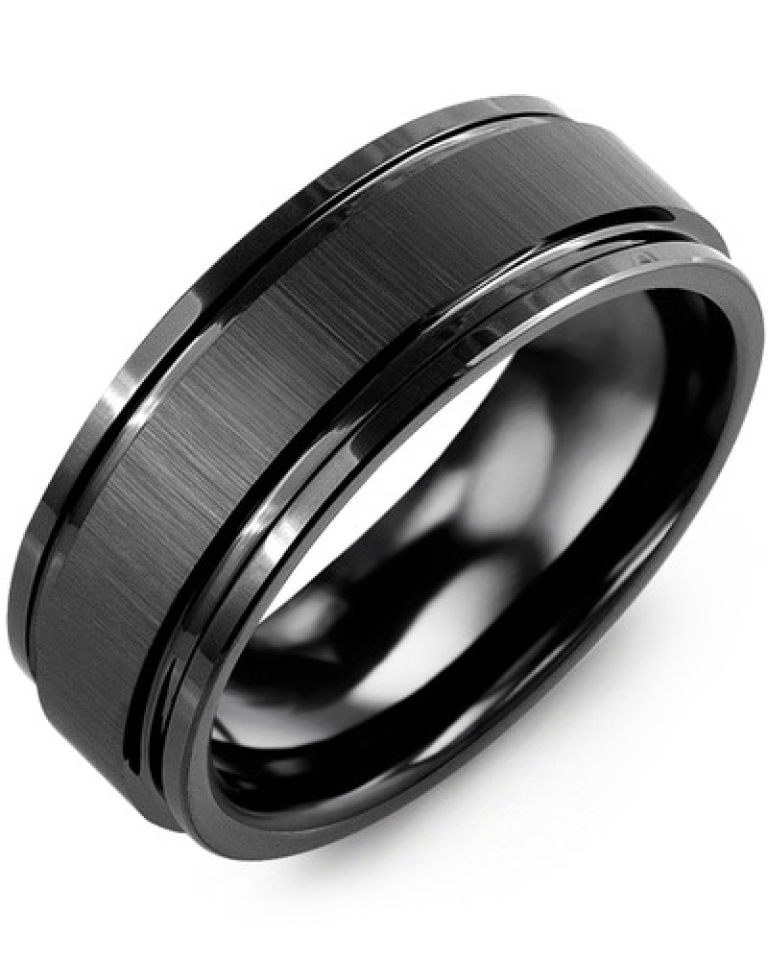 Bague pour homme en céramique - RGW800CC - Madani