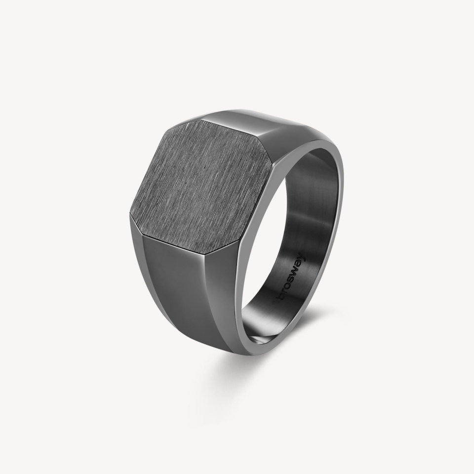 Bague pour homme en stainless, chevalière - BIK33D - Brosway