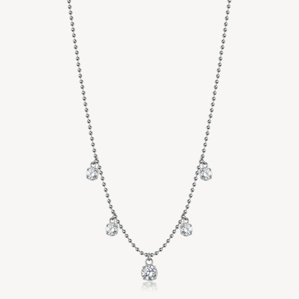 Collier pour femme en stainless, cubic zirconium - BEIN012 - Brosway