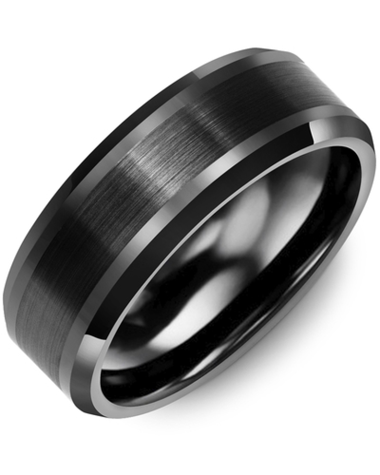 Bague pour homme en céramique - RGF800CC - Madani