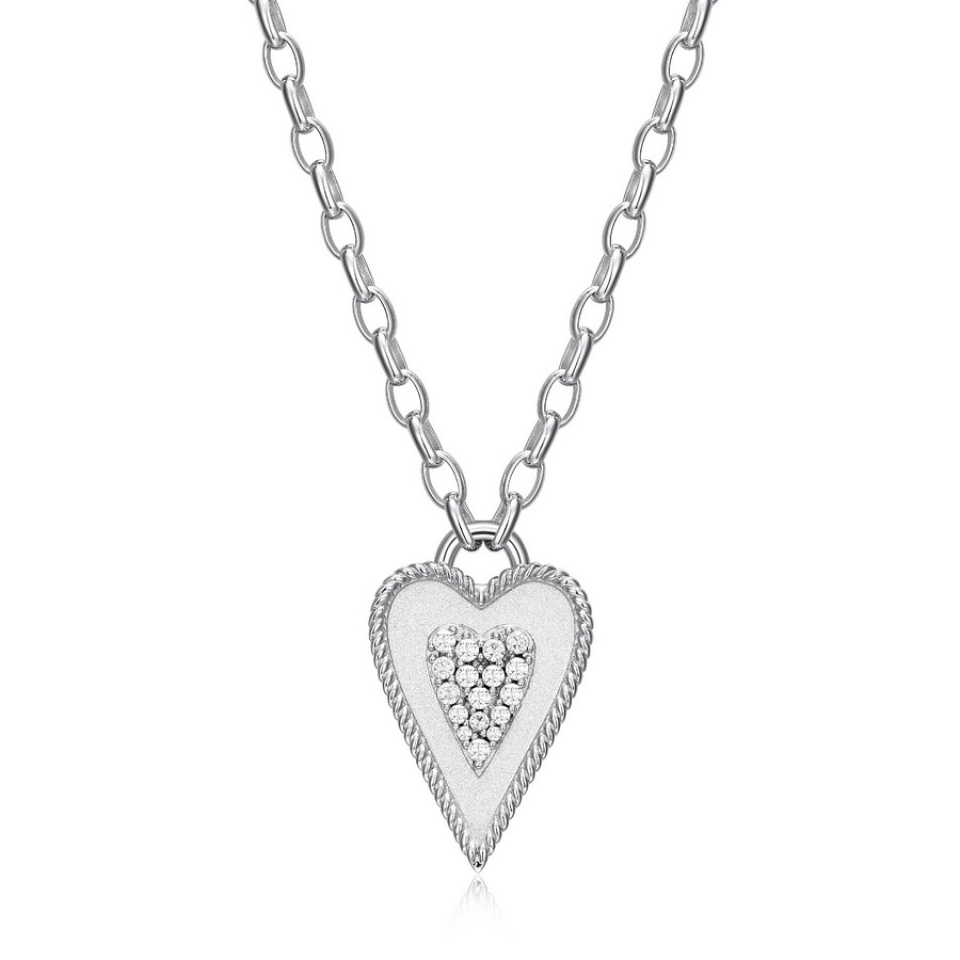 Pendentif pour femme en argent 925, cubic zirconium - R0LBY00048 - ELLE