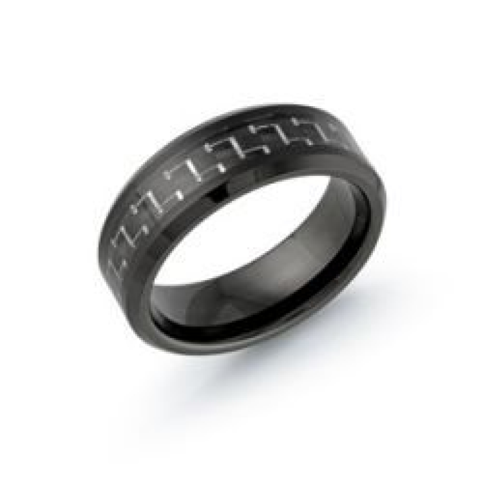 Bague pour homme en tungsten et fibre de carbone - TG-014 - MALO