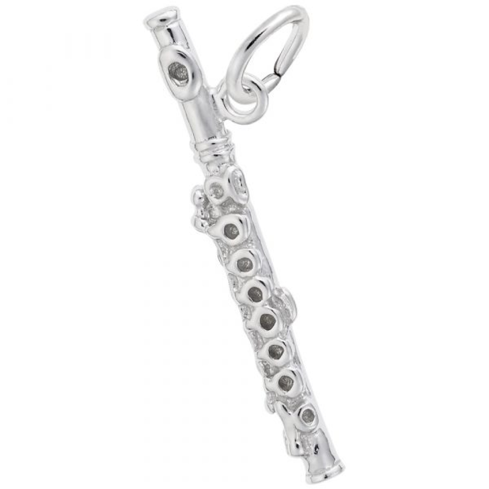 Pendentif en argent 925, flute - 10-1229-000 - Rembrandt Charms