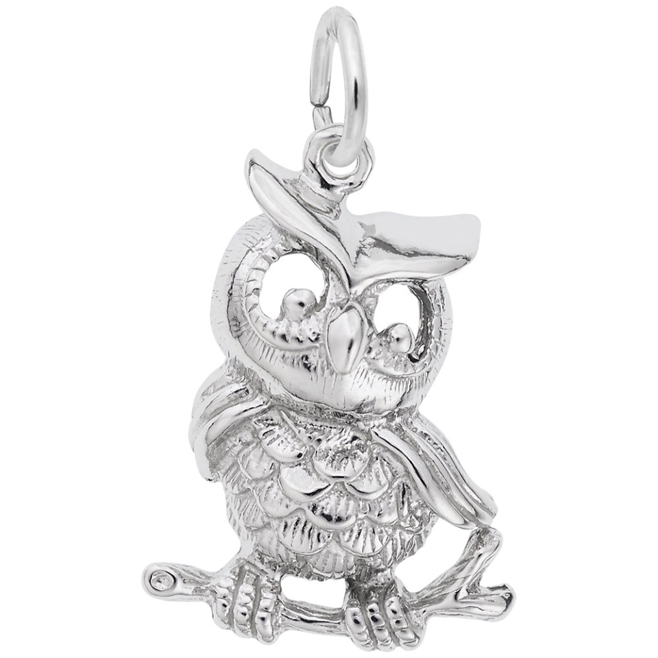 Pendentif en argent 925, hibou - 10-5335-000 - Rembrandt Charms
