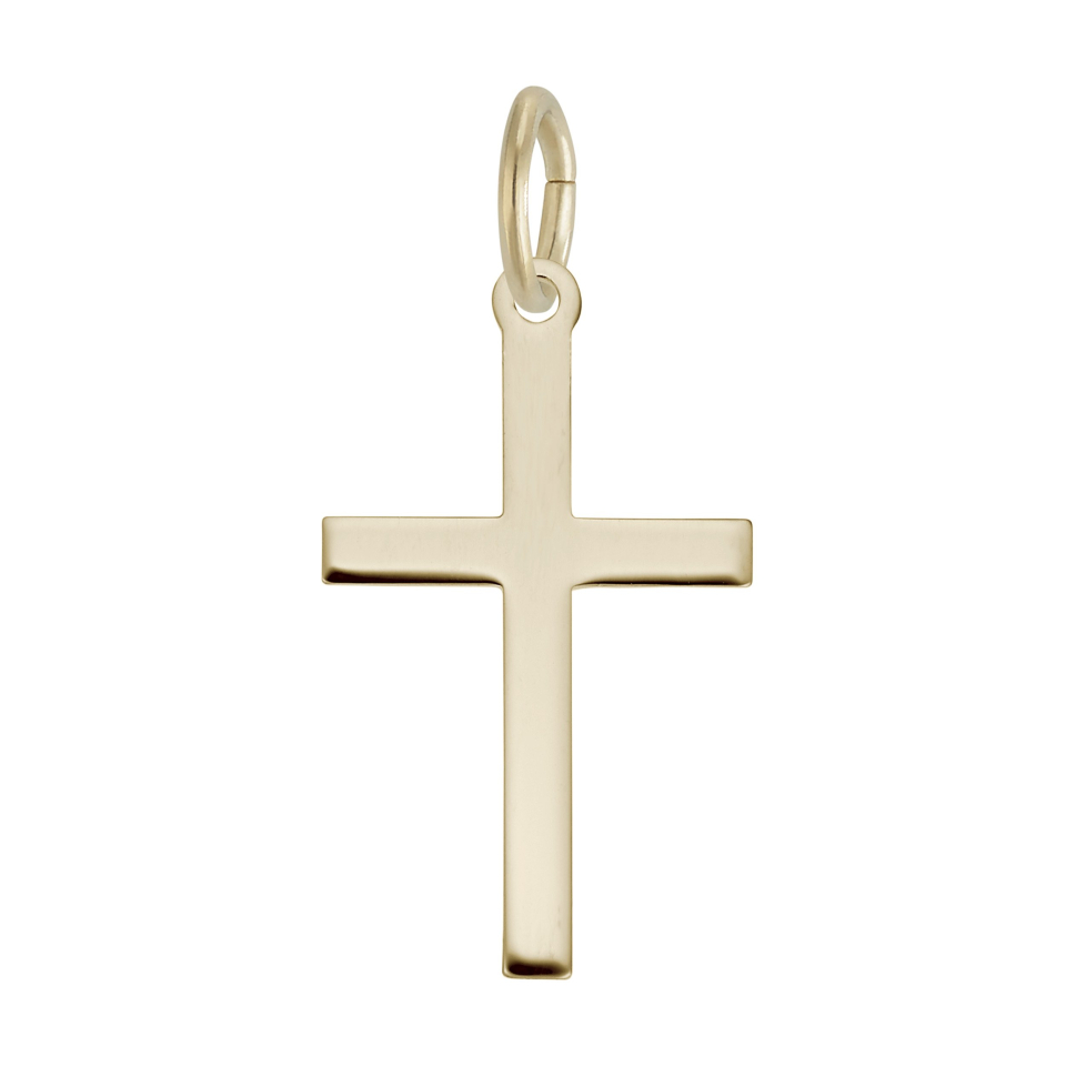 Pendentif en argent 925, croix unie - 10-4905-000-GP - Rembrandt Charms