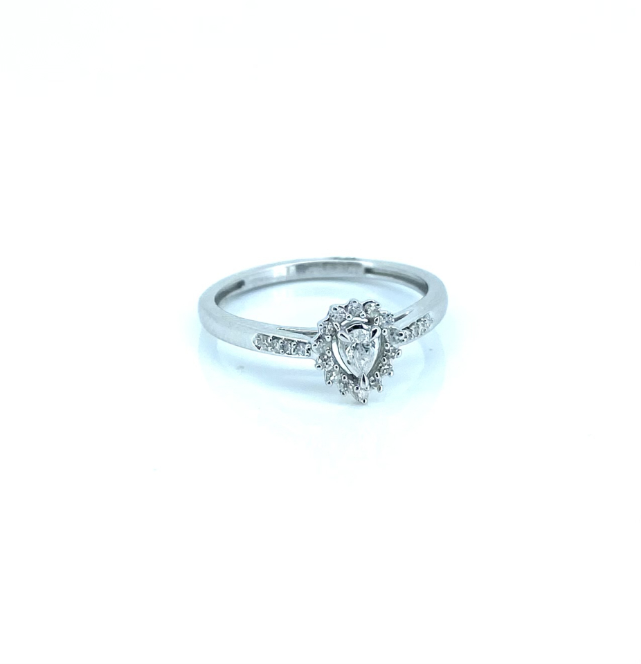 Bague pour femme en or 10k, 23 diamants I-1 pour 0.20 carat - RP2421A560W6A - Ammar