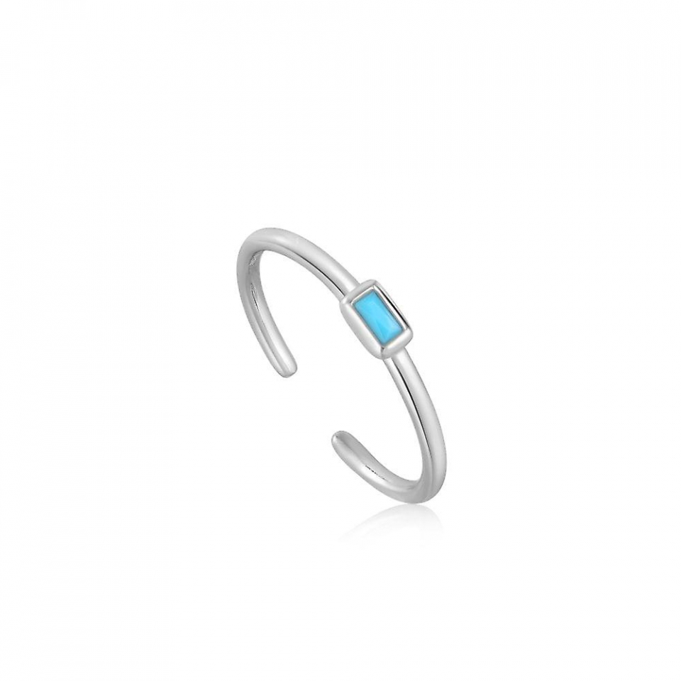 Bague ajustable pour femme en argent 925 - R033-01H - Ania Haie