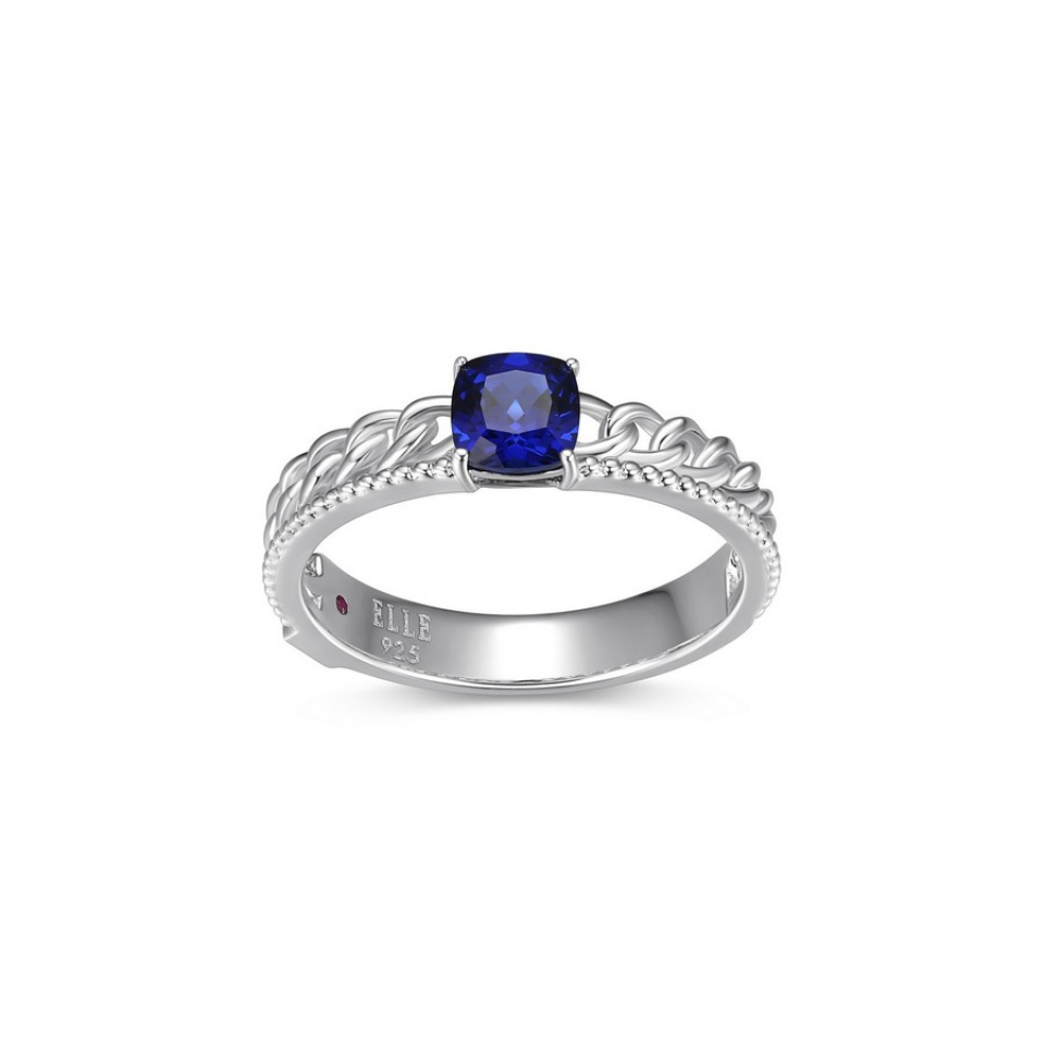 Bague pour femme en argent 925, saphir laboratoire - R4LAJP02AC - ELLE
