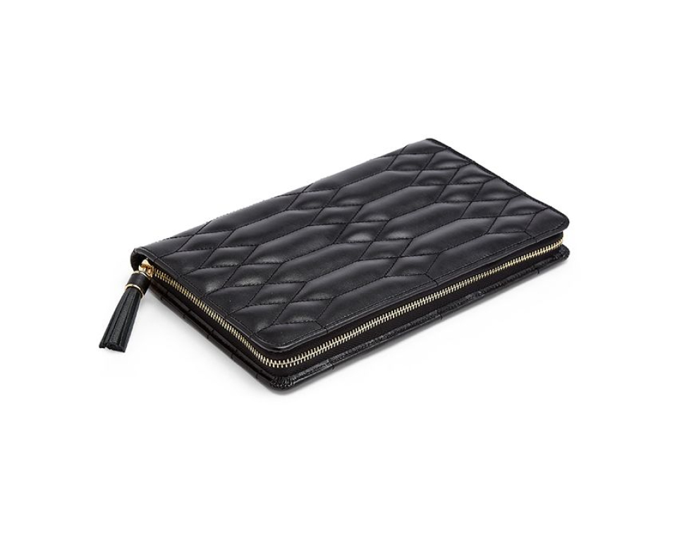 Étui à bijoux pour femme en cuir véritable, Caroline, Large - 324071 - Wolf