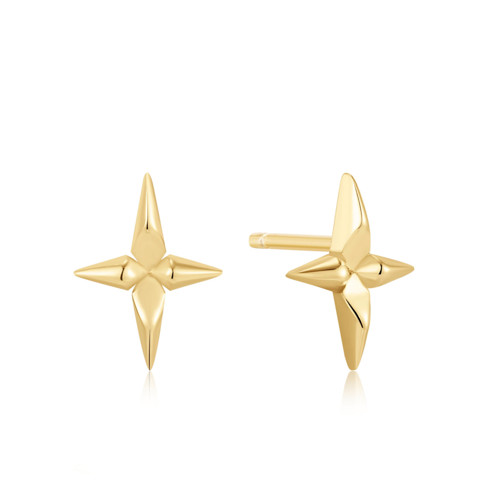 Boucles d'oreilles pour femme en argent 925, croix