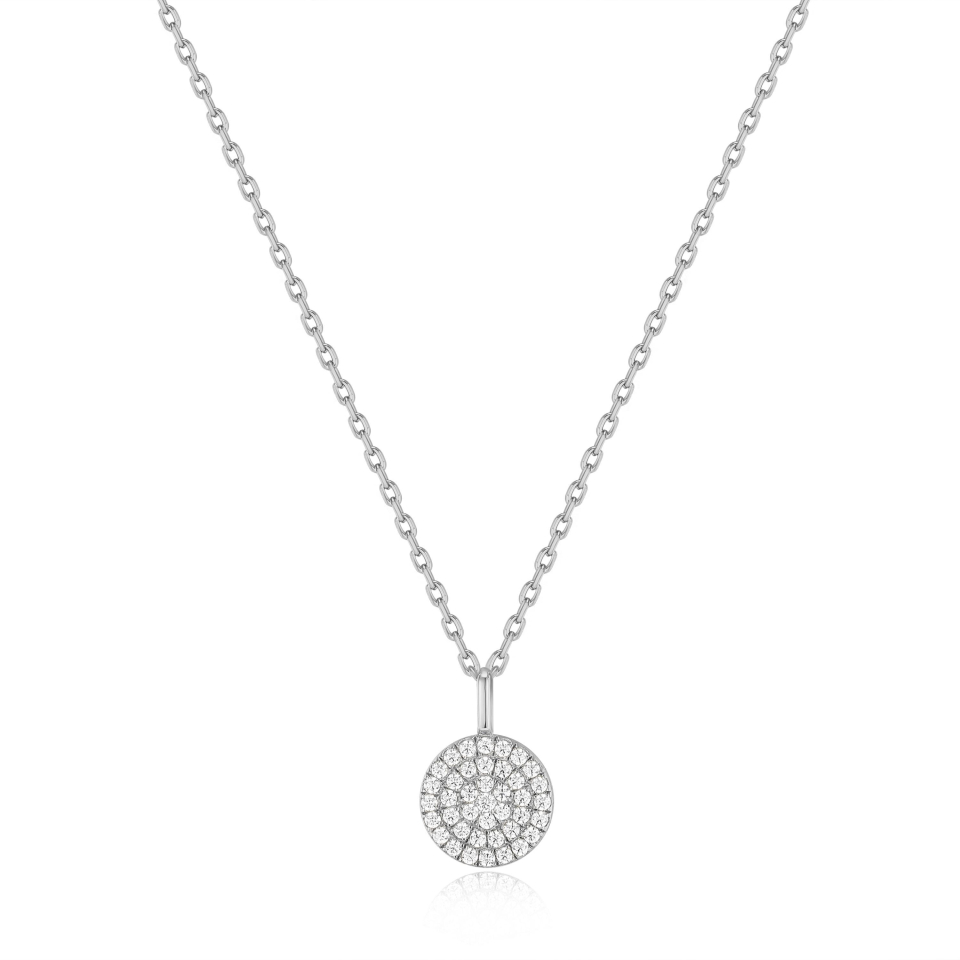 Pendentif pour femme en argent 925, zircons - N037-03H - Ania Haie