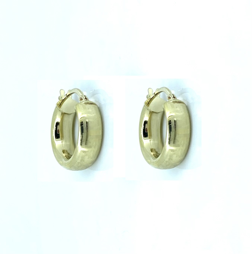 Boucles d'oreilles pour femme en or 10k, versace