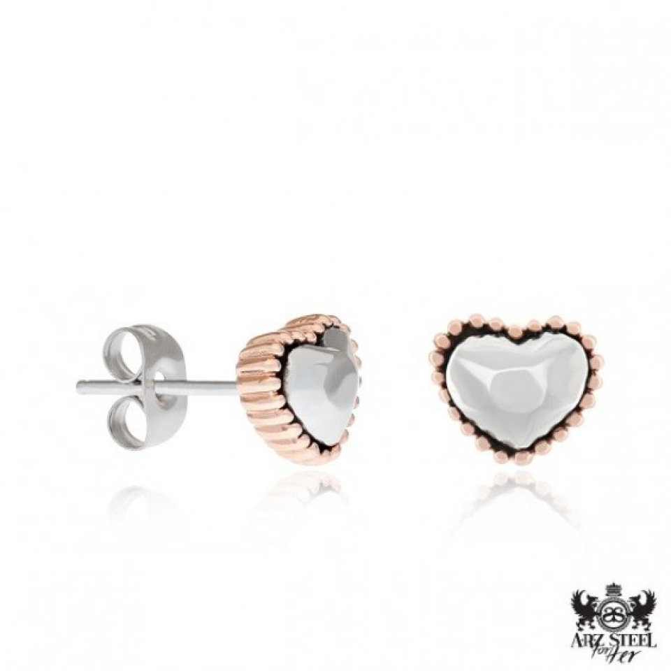 Boucles d'oreilles pour femme en stainless, coeurs - ARZ04 - Arezzo