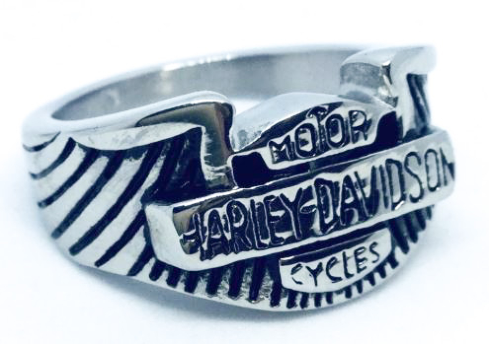 Bague stainless, Harley Davidson - BG-NATH031-08 - Nathalie Belanger