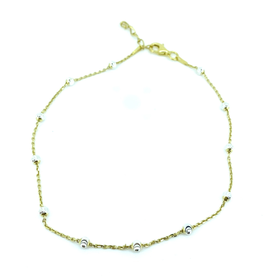 Chevillère pour femme en argent 925, boules - DS-CHEV02 - Danny's silver