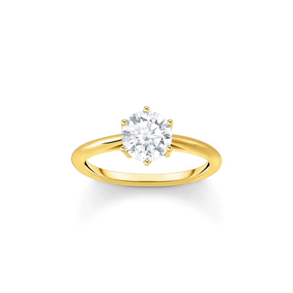 Bague solitaire pour femme en argent 925, cubic zirconium - TR2474-414-14-54 - Thomas Sabo