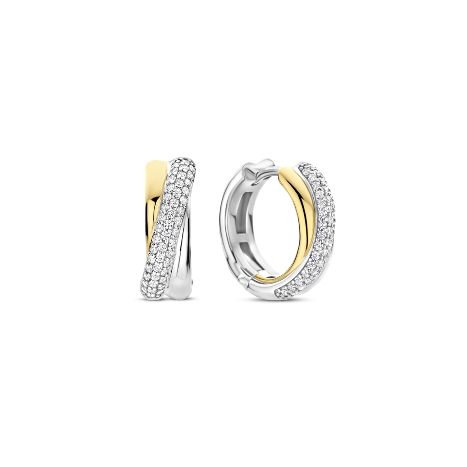 Boucles d'oreilles pour femme en argent 925, cubic zirconium - 78012ZY - Ti Sento Milano