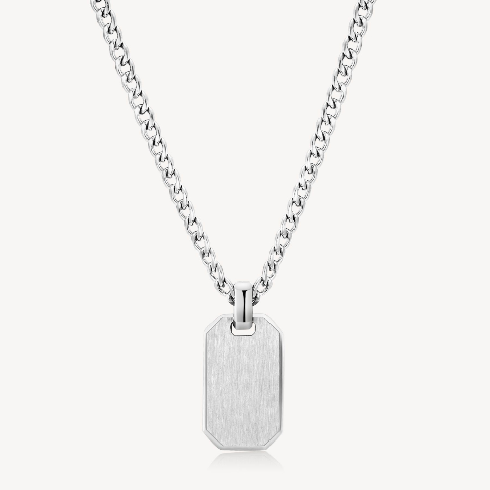 Pendentif pour homme en stainless, plaque - BIK01 - Brosway