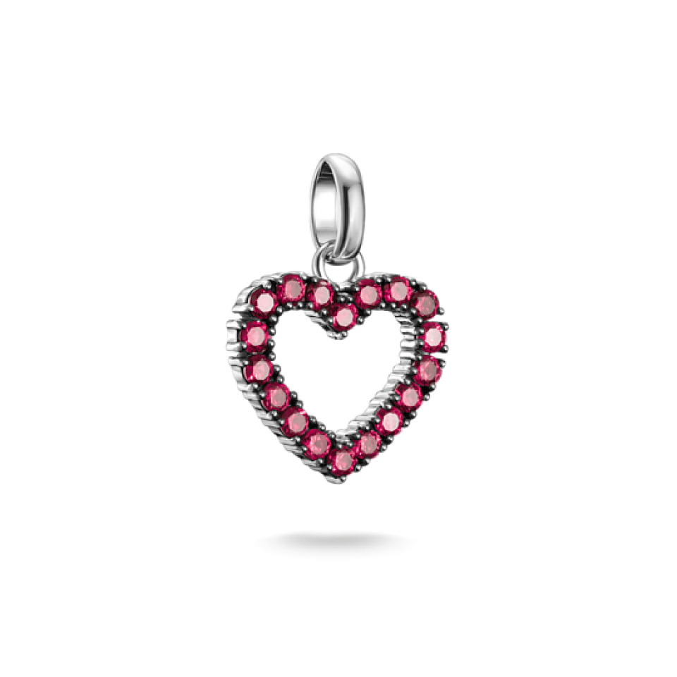 Breloque pour femme en argent 925, cubic zirconium, coeur - CC1237-639-10 - Thomas Sabo