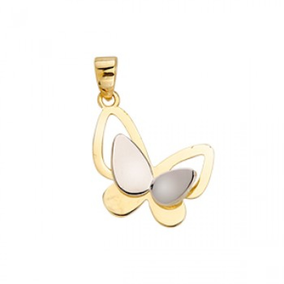 Pendentif pour femme en or 10k, papillon - AR90-39 - RPM