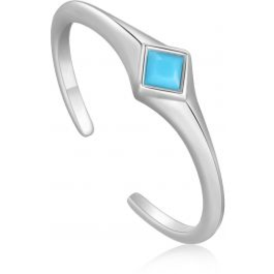 Bague ajustable pour femme en argent 925 - R033-02H - Ania Haie