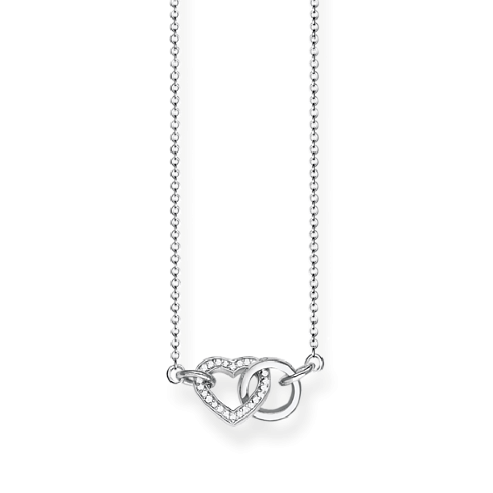 Pendentif pour femme en argent 925, cubic zirconium, coeur - KE1643-051-14-L45V - Thomas Sabo