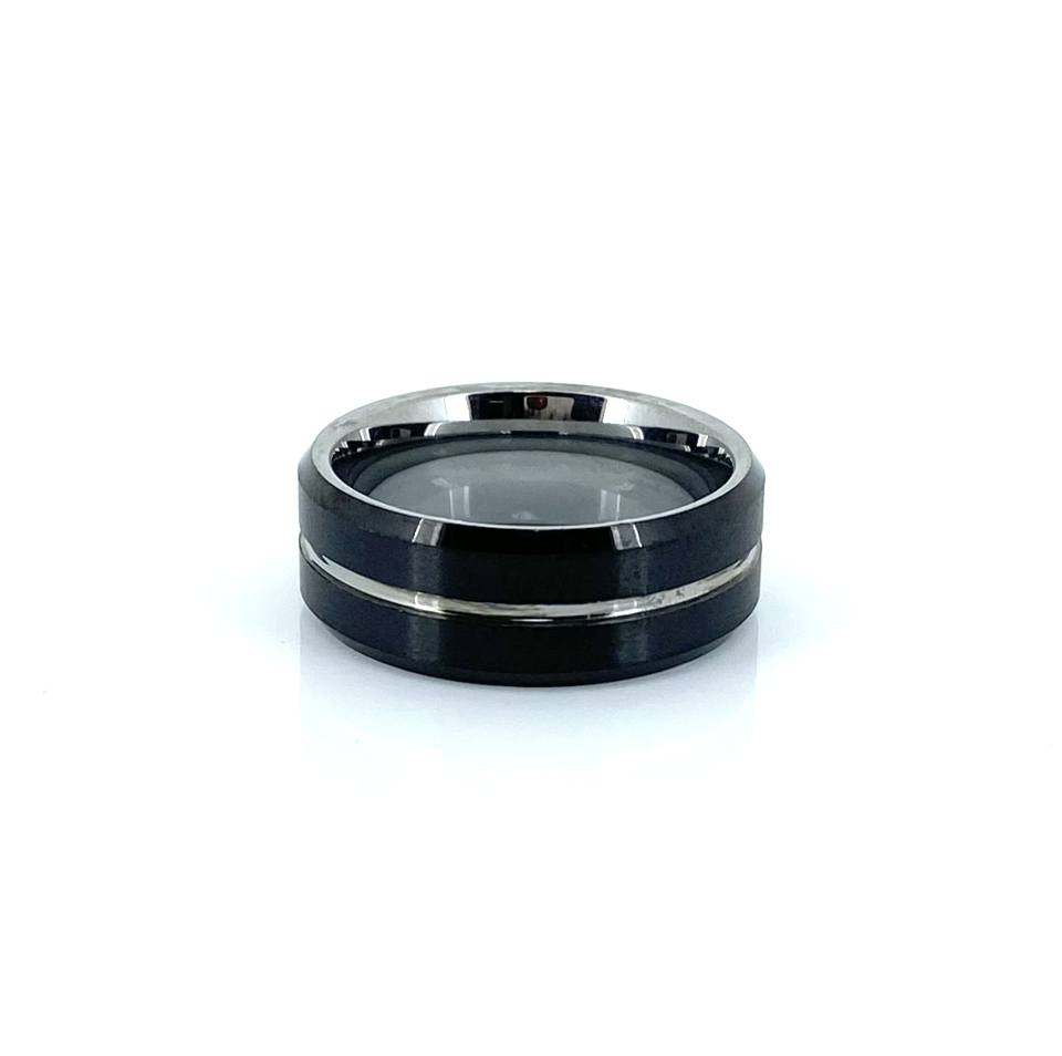 Bague pour homme en tungstène - BG-NATH040-09 - Nathalie Belanger