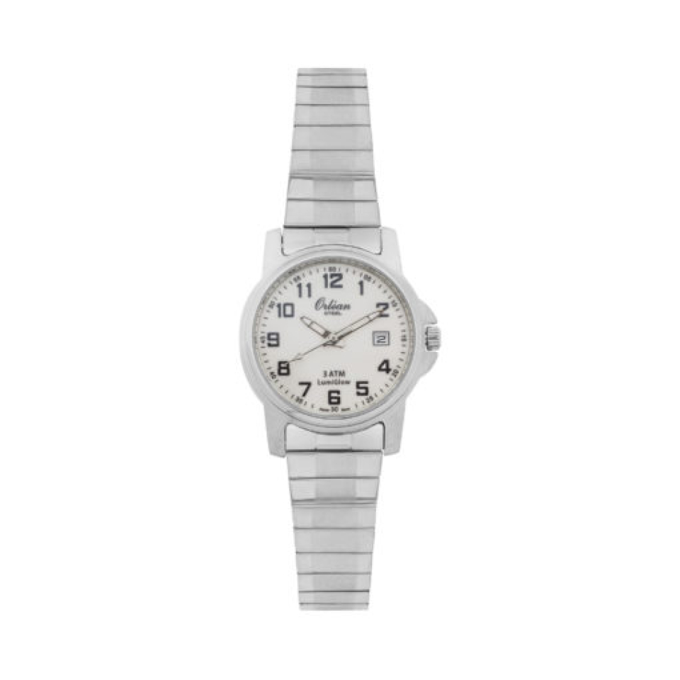 Montre pour femme en stainless, bracelet élastique, lumiglow, 3ATM, date - ME3241 - Orléan