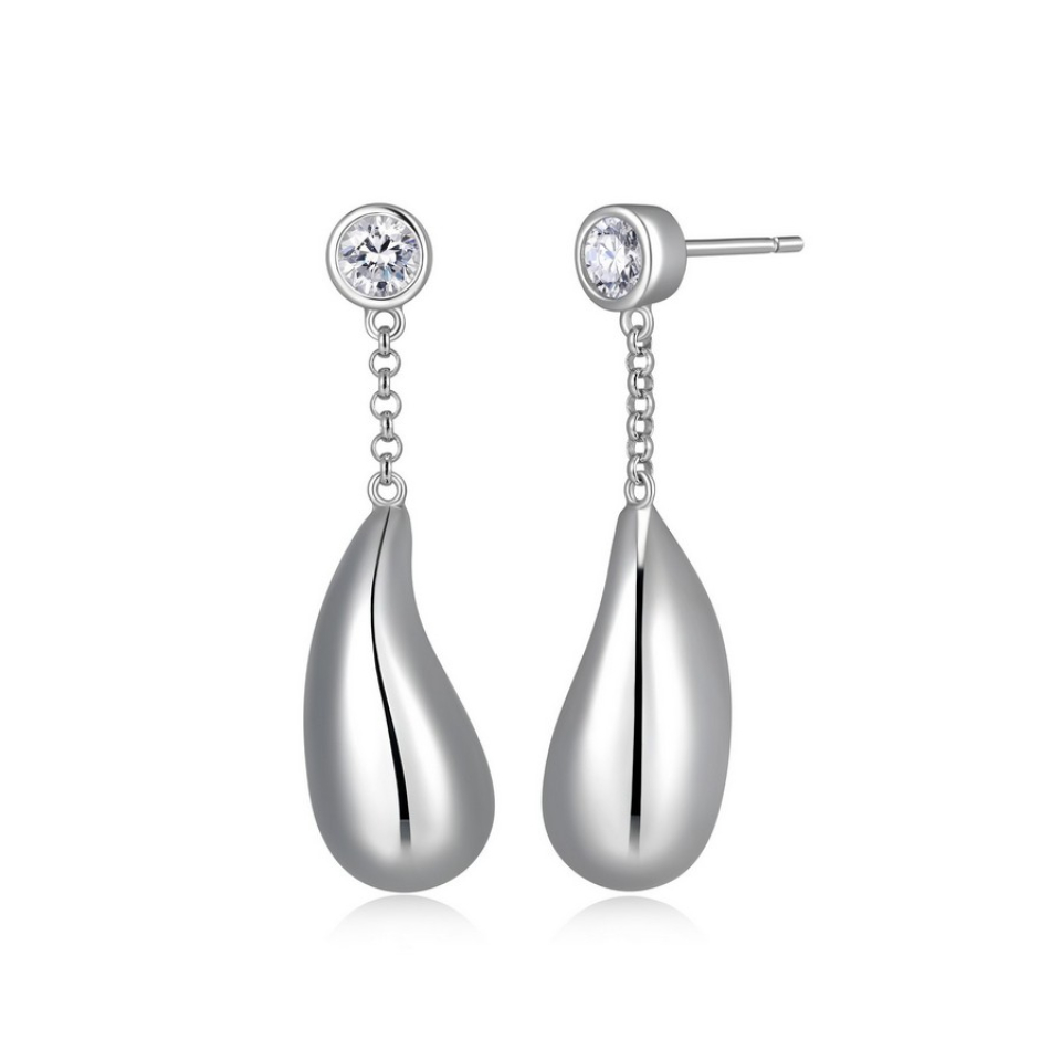 Boucles d'oreilles pour femme en argent 925, cubic zirconium - R2LCTC0058 - ELLE