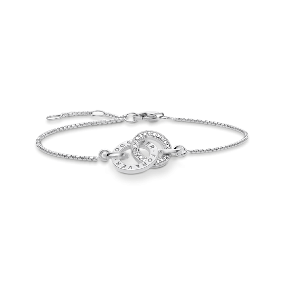 Bracelet pour femme en argent 925, cubic zirconium - A1551-051-14-L19,5V - Thomas Sabo
