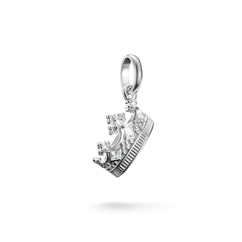 Breloque pour femme en argent 925, cubic zirconium, couronne - CC1247-051-14 - Thomas Sabo