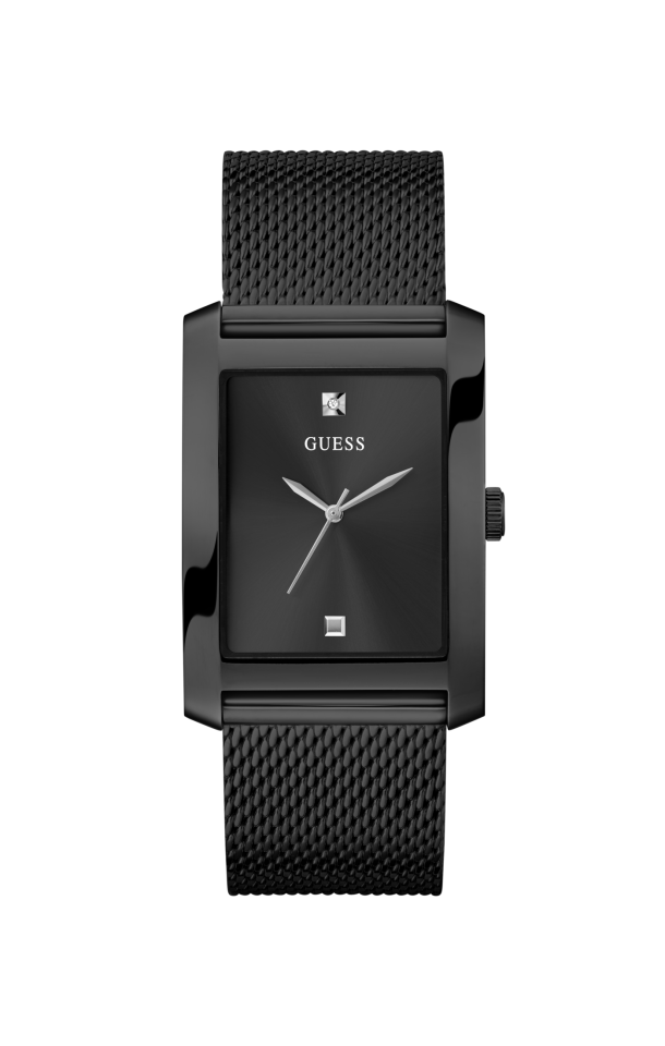 Montre pour homme en stainless, bracelet de mèche, 1 diamant naturel - GW0898G3 - Guess