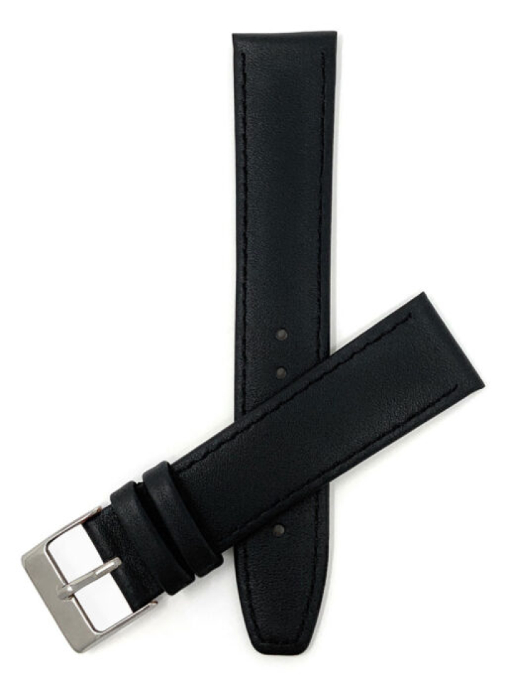 Bracelet de montre en cuir et stainless - 106.12.NR - Banda Swiss