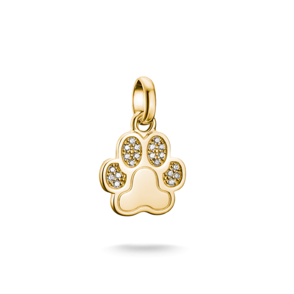 Breloque pour femme en argent 925, cubic zirconium, patte de chien - CC1259-414-14 - Thomas Sabo