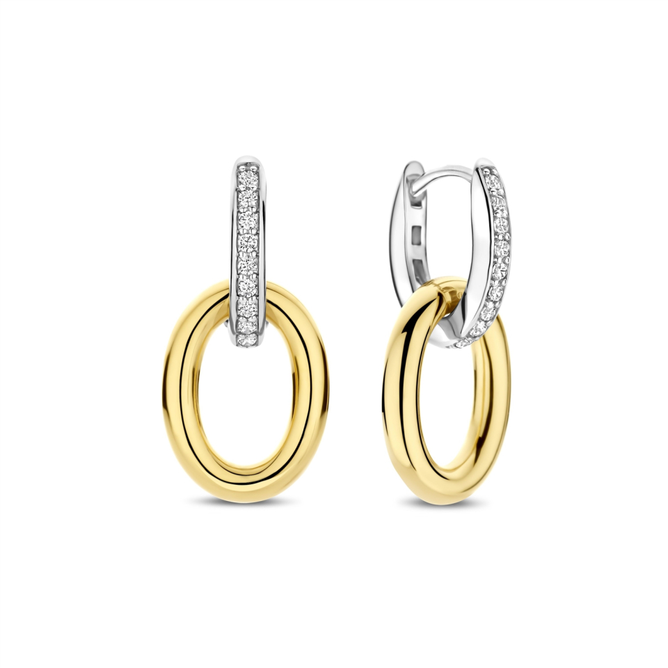 Boucles d'oreilles pour femme en argent 925, cubic zirconium - 78015ZY - Ti Sento Milano