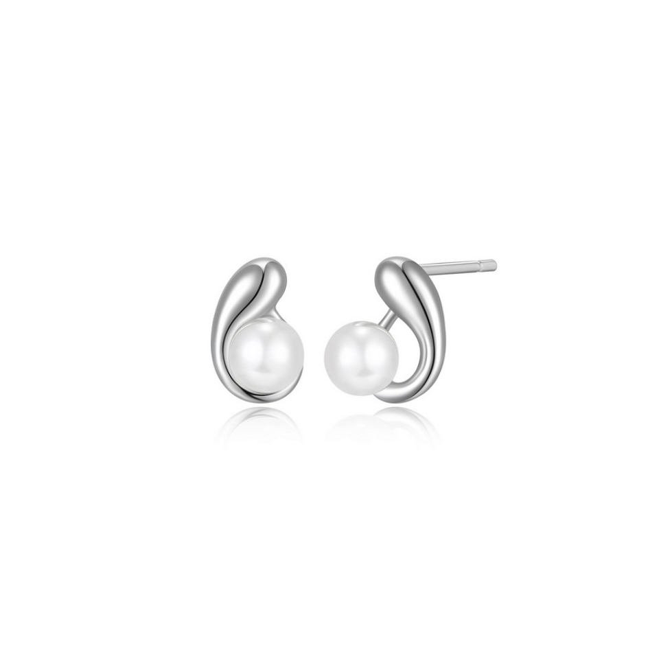 Boucles d'oreilles pour femme en argent 925, perles