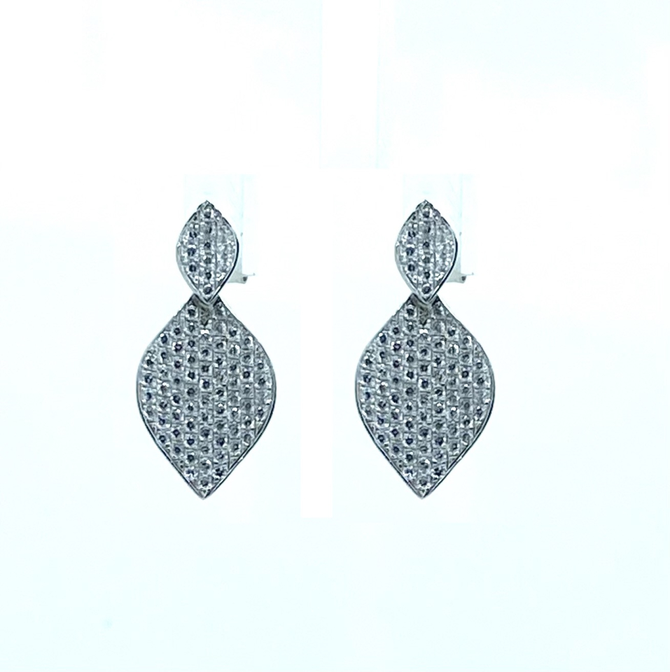 Boucles d'oreilles pour femme en argent 925, cubic zirconium - BO417 - Divers