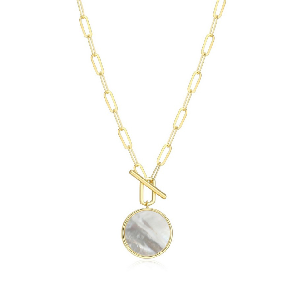 Collier pour femme en argent 925, nacre de perle - 30LC16A938 - ELLE