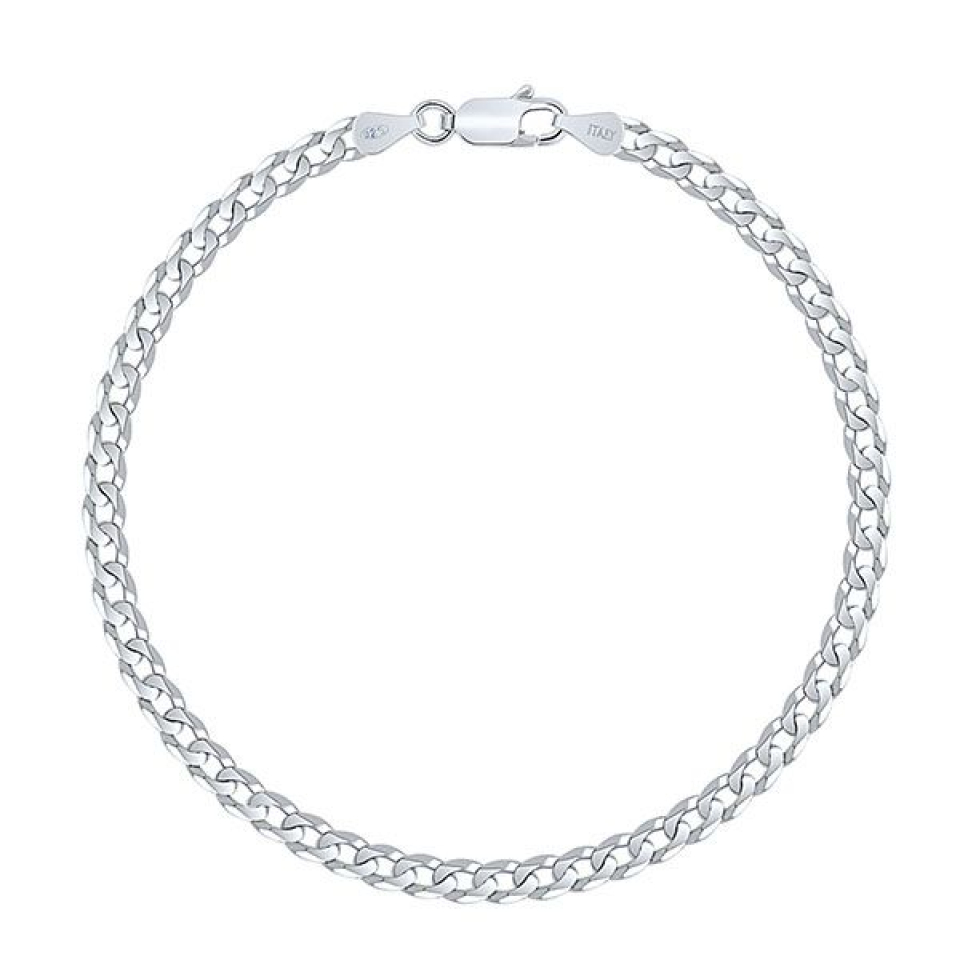Bracelet en argent 925, gourmette - 925-GOURM60-8.25 - Sindbad
