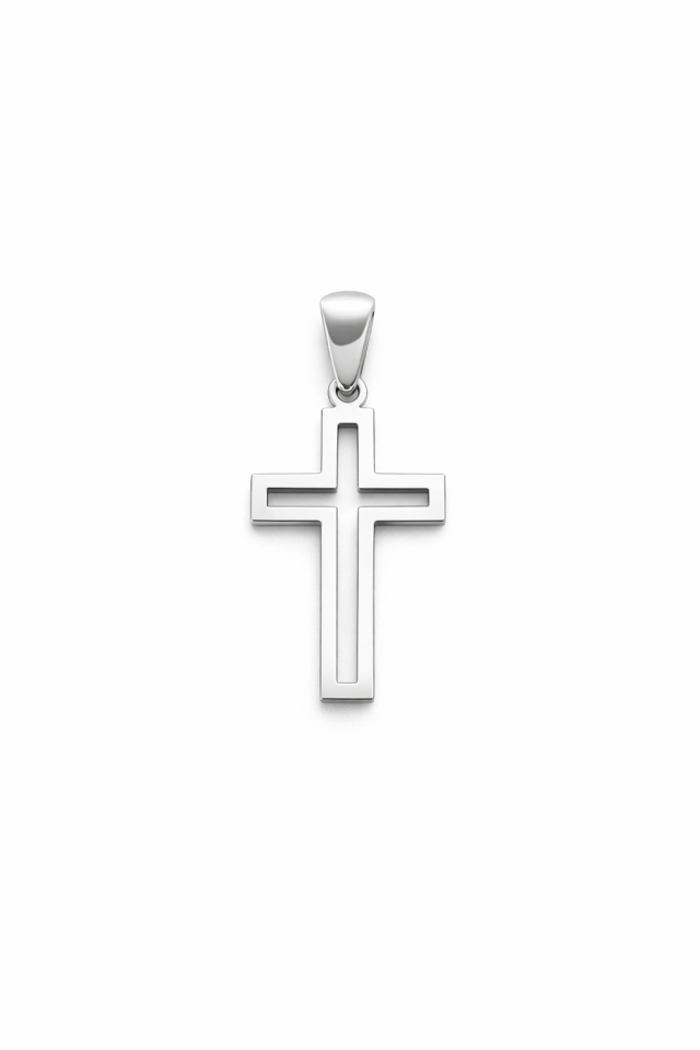 Pendentif pour homme en argent 925, croix - PD807 - Divers