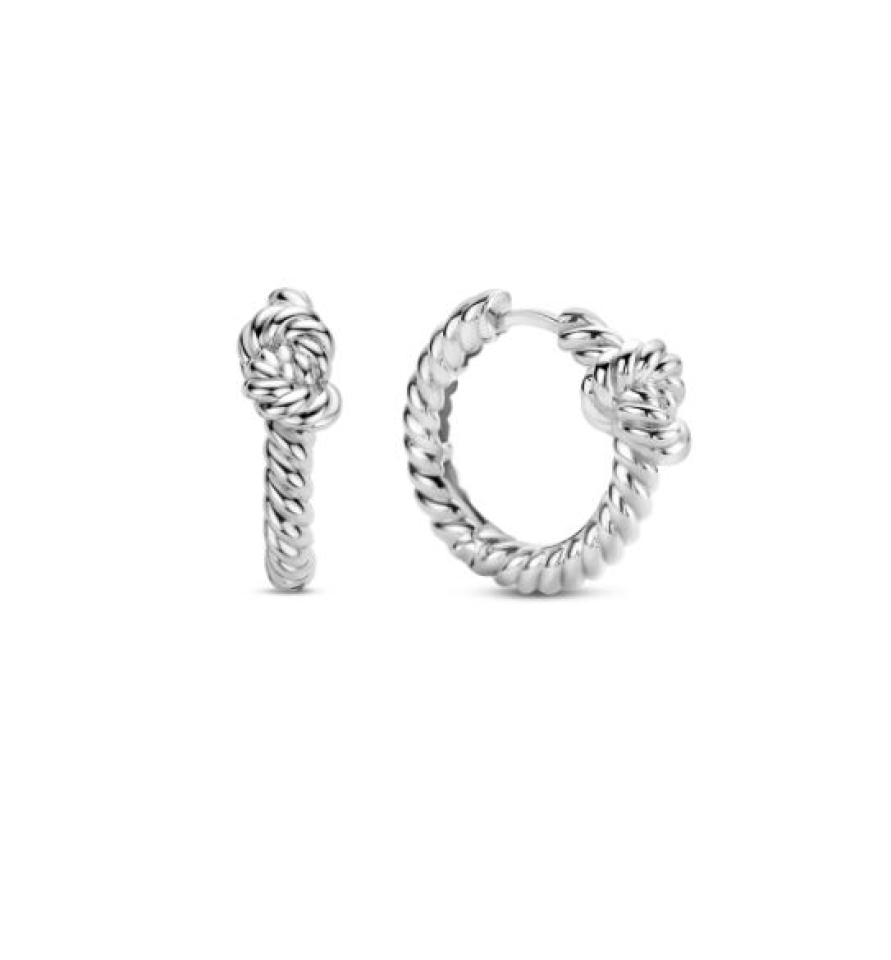 Boucles d'oreilles pour femme en argent 925, noeuds - 7897ST - Ti Sento Milano