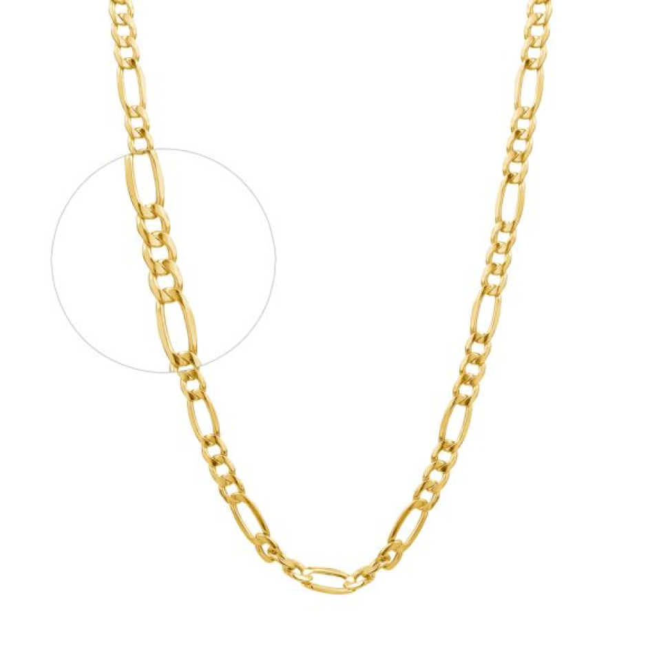 Chaine en or 10k, figaro - CH0436 - C.B.E