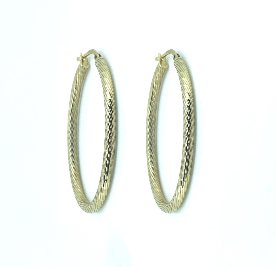 Boucles d'oreilles pour femme en or 10k, fourchette - BO059 - Divers